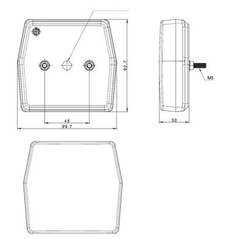 Front knipperlicht met markeringslicht | 12v |